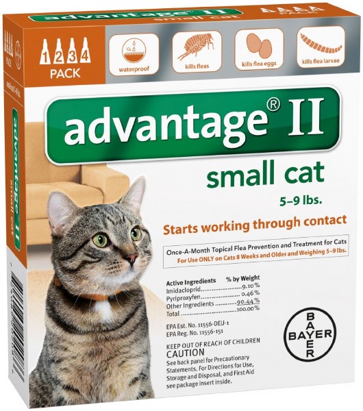 Advantage II Small Cat 4 Pack PET NATION